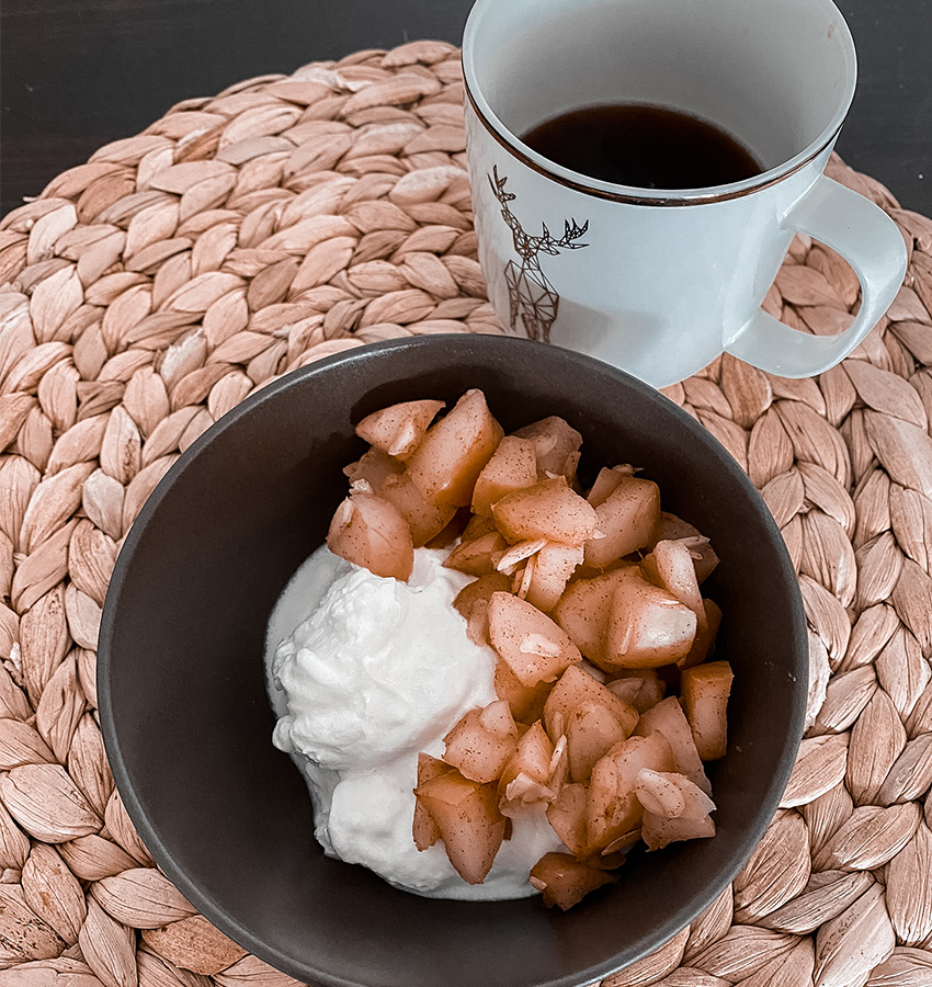 10 Minuten Bratapfel-Frühstück - LA MODE ET MOI, der Zöliakie-Blog