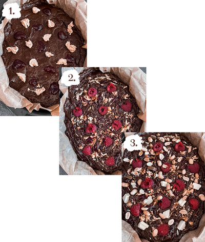 Glutenfreie Erdnussbutter Brownies mit Himbeeren - LA MODE ET MOI, der Zöliakieblog