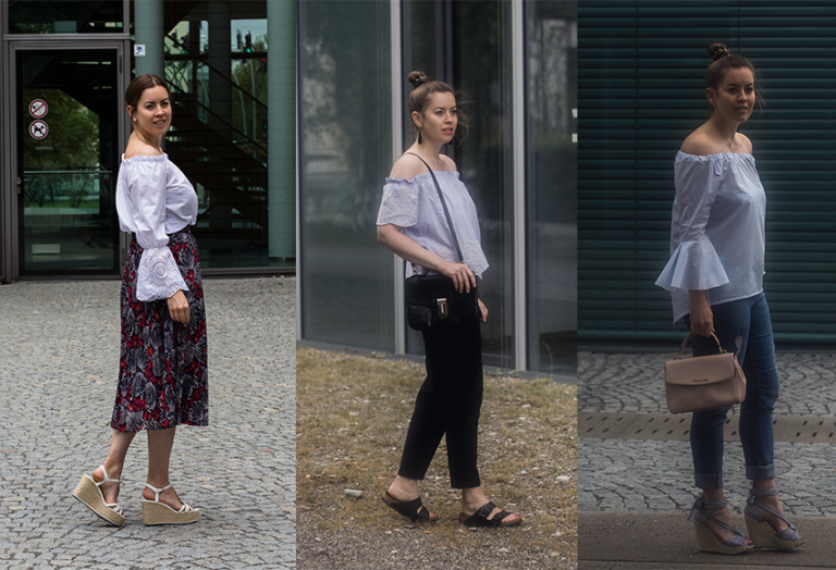 Dropped Shoulder Bluse mit Struktur main image 0