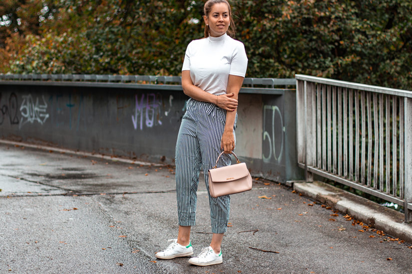 Spätsommer Outfit mit Paperbag-Hose - THE BUTTON by Emilie, der Modeblog